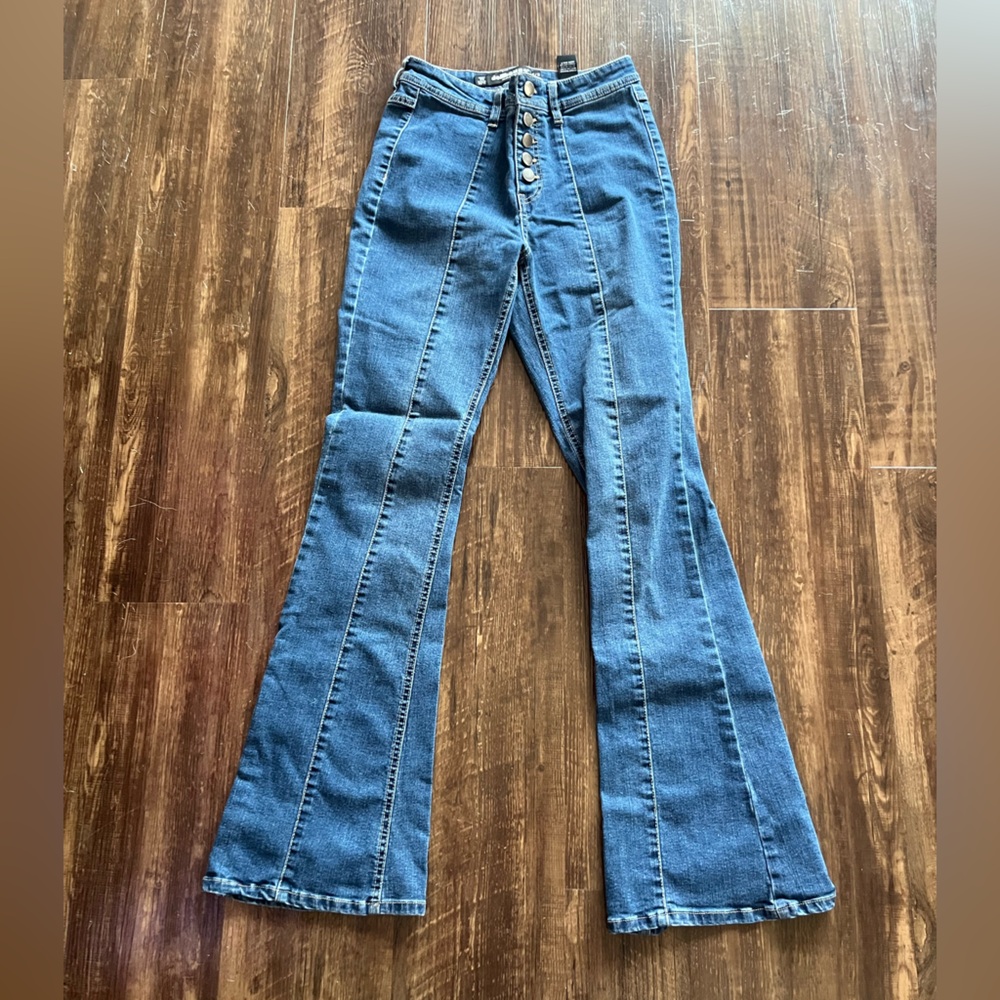 Dollhouse Women's High Rise Denim Jeans 7/8 - Picture 3 of 6
